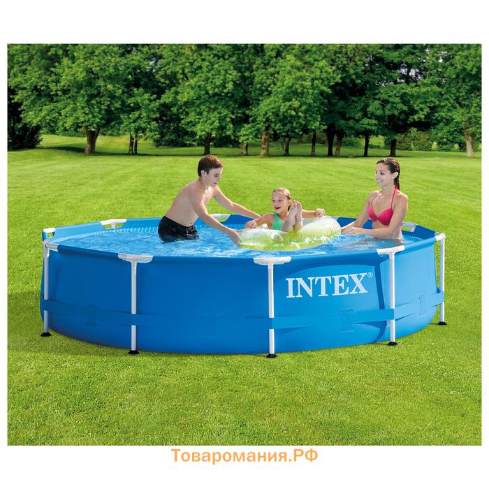 Бассейн каркасный INTEX Metal Frame Pool 28200NP, 305×76 см, от 6 лет, круглый