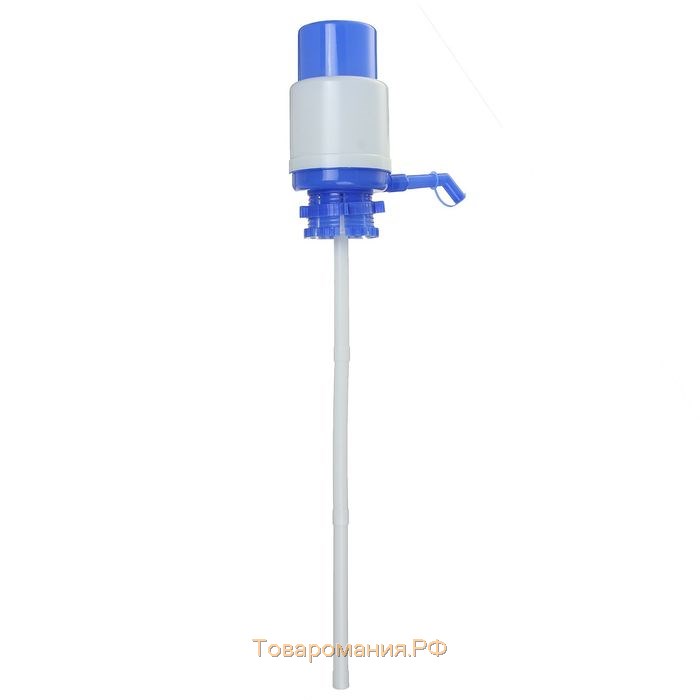 Помпа для воды Luazon, механическая, средняя, под бутыль от 11 до 19 л, голубая