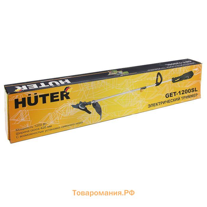 Триммер HUTER GET-1200SL, 1200 Вт, электрический, ширина скоса 350-420 мм