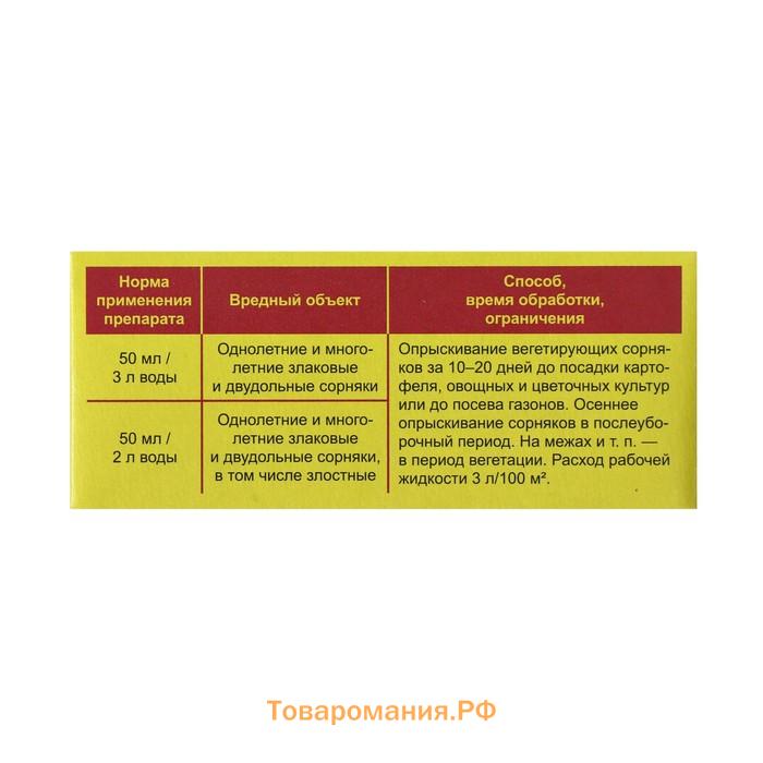 Средство для сплошного уничтожения сорняков "Чистогряд", 50 мл