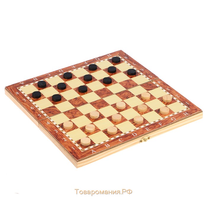 Настольная игра 3 в 1 "Монтел": нарды, шашки, шахматы, 24 х 24 см