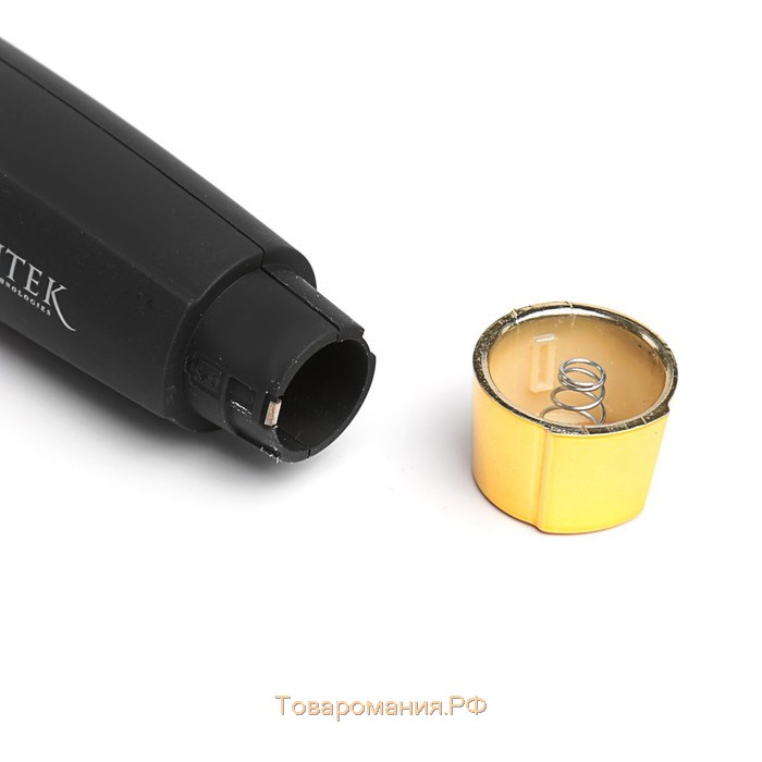 Электробритва Centek CT-2160, 3 Вт, роторная, 3 плавающие головки, триммер, черно-золотая