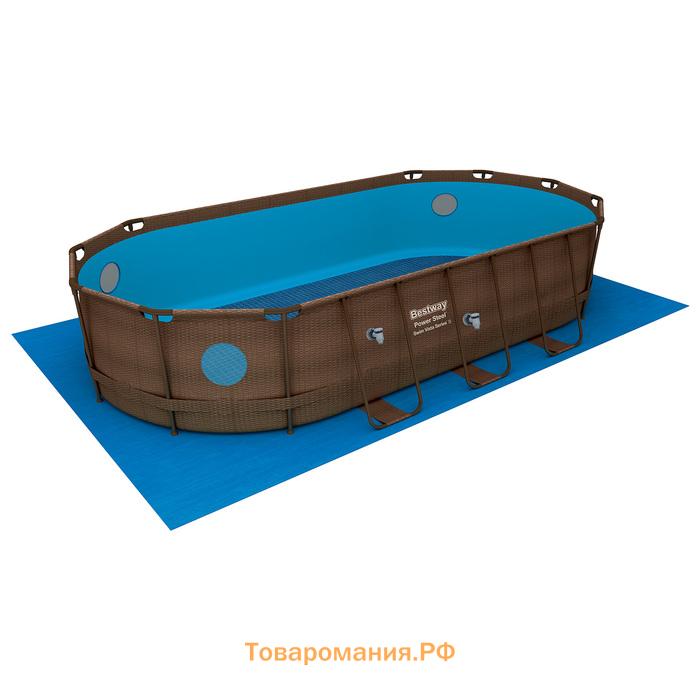 Бассейн каркасный Bestway Power Steel Swim Vista 56716, 549×274×122, фильтр-насос, лестница, тент