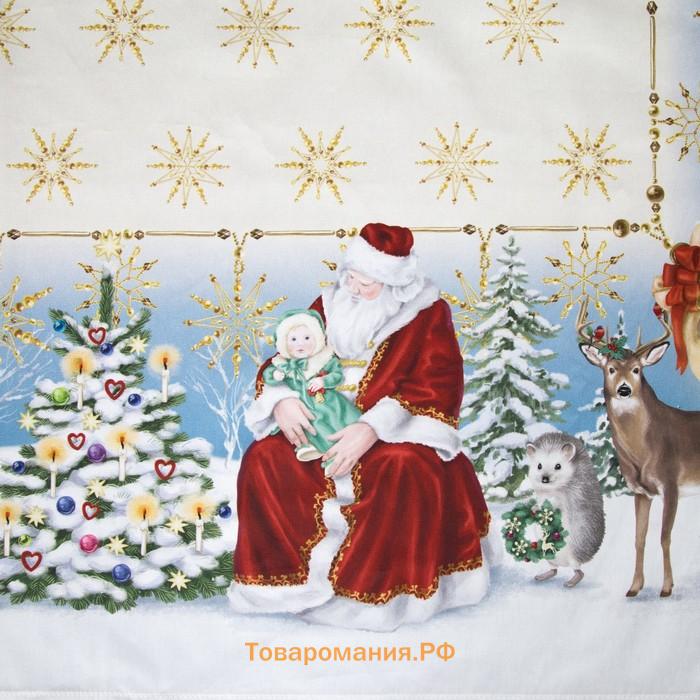 Скатерть  "Christmas time" 150х185см +/-3см с ГМВО, хл100%