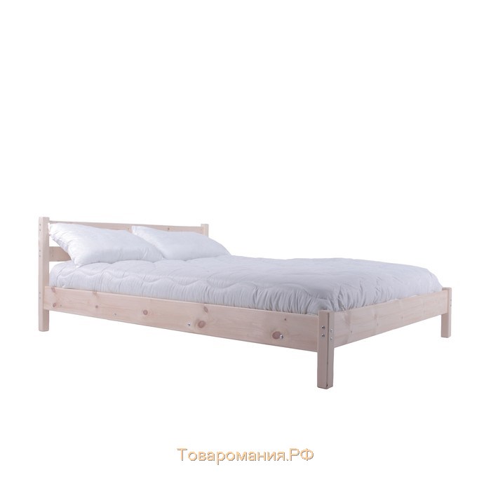Двуспальная кровать «Кантри», 1400×2000, массив сосны, без покрытия