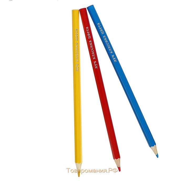 Цветные карандаши 12 цветов "Классика", шестигранные