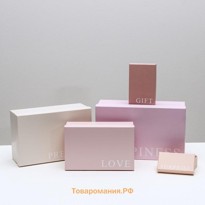Набор коробок 10 в 1, упаковка подарочная, «Нежный», 12 х 7 х 4 - 32.5 х 20 х 12.5 см