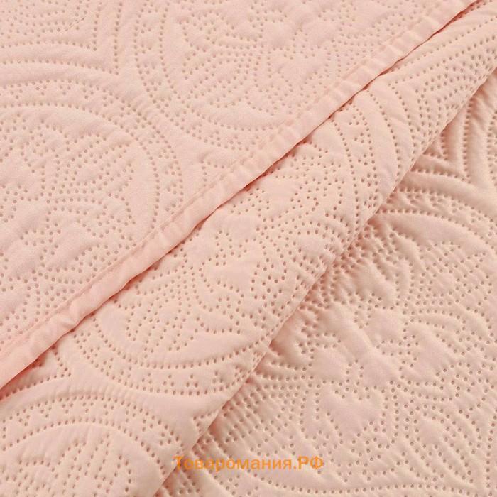 Комплект с покрывалом «Скарлет»: размер 240х260 см, 50х70 см - 2 шт, цвет персиковый