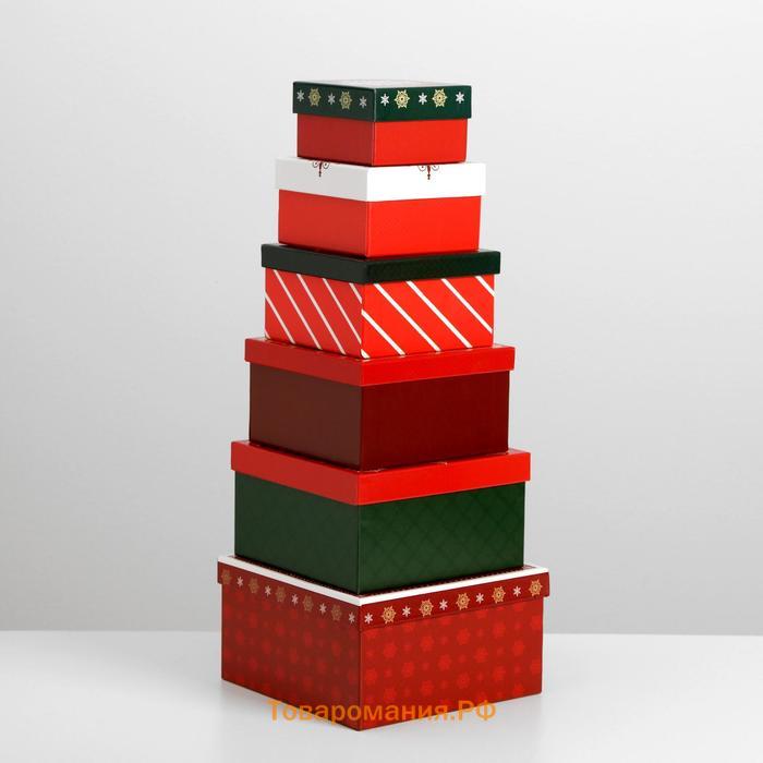 Набор подарочных коробок 10 в 1 «С новым годом», 10 × 10 × 6 ‒ 28 × 28 × 15 см