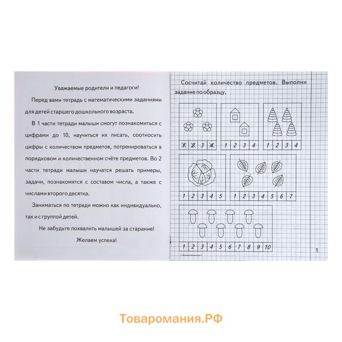 Рабочая тетрадь «Изучаем математику», 2 часть