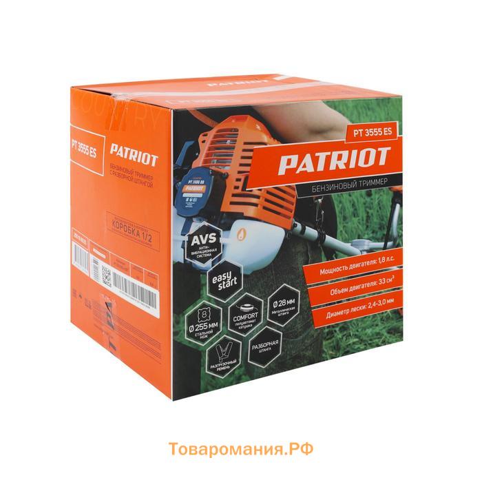 Триммер бензиновый PATRIOT PT3555ESCountry, 4Т, 1.32 кВт, скос 46/25.5 см, разборная штанга