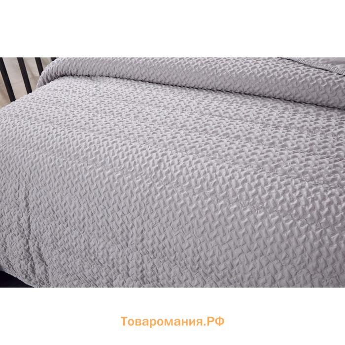 Комплект с покрывалом «Ирма», размер 160х220 см, 50х70 см, цвет серый