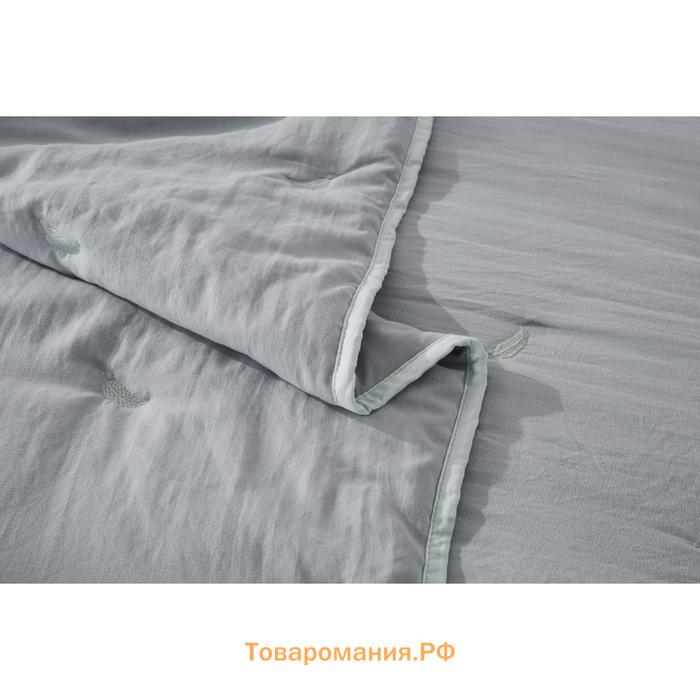 Комплект с покрывалом «Эрика», размер 160х220 см, 50х70 см, цвет серый