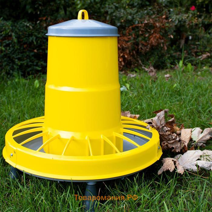 Кормушка бункерная для домашней птицы на 8,5 кг, на ножках, пластик, COMPACTA