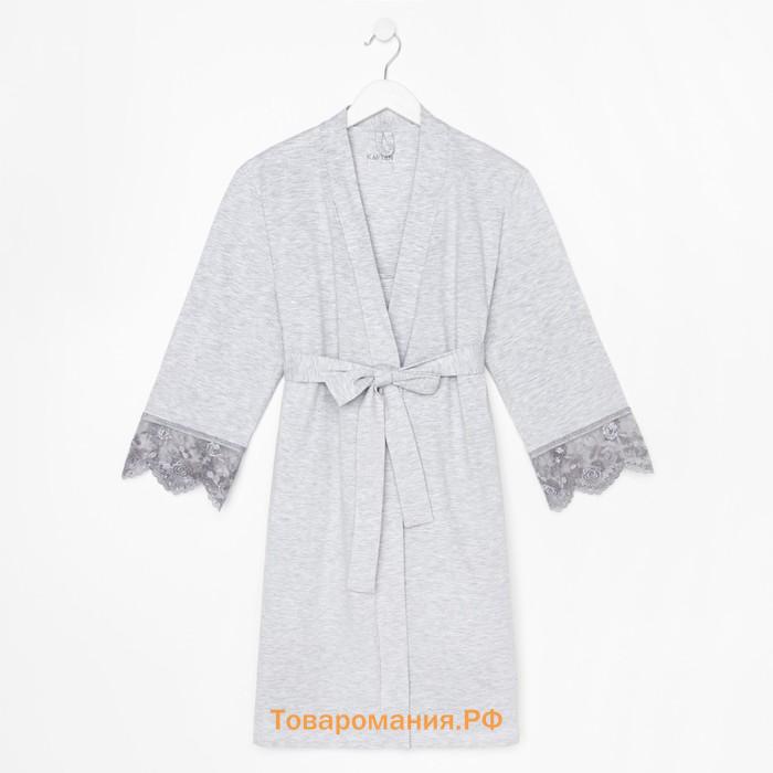 Набор женский (халат, сорочка) KAFTAN, р. 40-42, серый