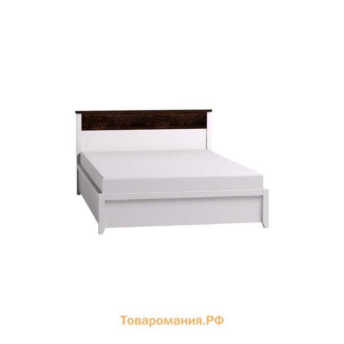 Кровать «Норвуд 33», 1400 × 2000 мм, без основания, цвет белый / орех шоколадный