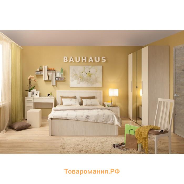 Кровать Bauhaus 3, 1400х2000 мм, без основания, Бодега светлый