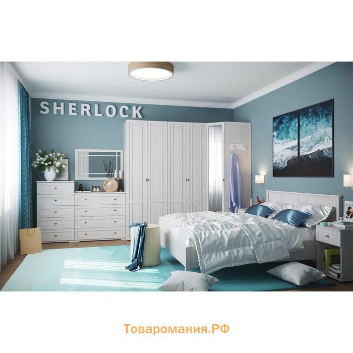 Кровать Sherlock 41, 1800 × 2000 мм, без основания, цвет ясень анкор светлый