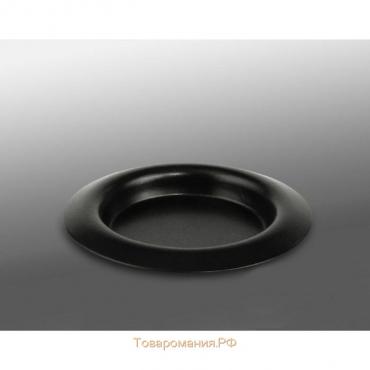Подсвечник "Чашка" металл, 9,4х1,2 см, черный муар