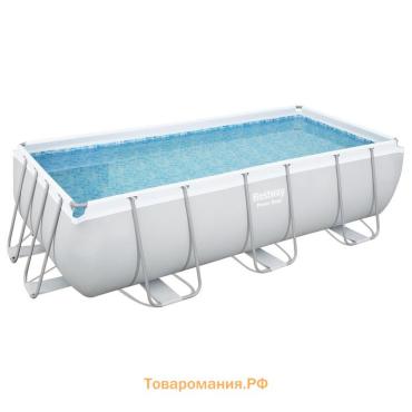 Бассейн каркасный Bestway Power Steel 56441, 404×201×100 см, фильтр-насос, лестница, прямоугольный