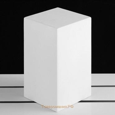 Геометрическая фигура ПРИЗМА четырёхгранная, 20 см (гипсовая)