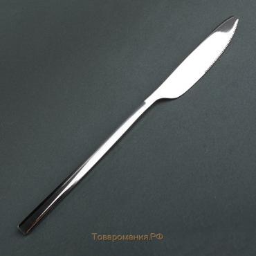 Нож столовый из нержавеющей стали «Хоккайдо», длина 23 см, цвет серебряный