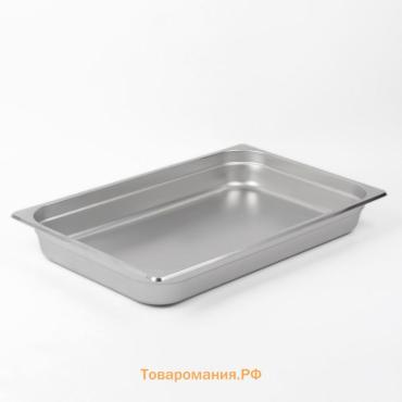Гастроёмкость GN 1/1 Hanna Knövell, 65 мм, 53×33×6.5 см, толщина 0.6 мм, нержавеющая сталь