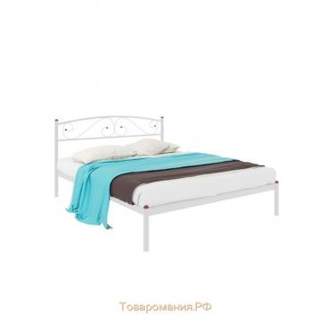 Кровать «Вероника», 1400×1900 мм, металл, цвет белый