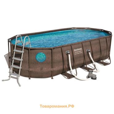 Бассейн каркасный Bestway Power Steel Swim Vista 56716, 549×274×122, фильтр-насос, лестница, тент