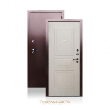 Входная дверь ARGUS «Гранд Ясень», 970 × 2050 левая, цвет антик медь / белый ясень
