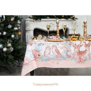 Набор столовый Pink magic: скатерть 150х110см +/-3см с ГМВО, салфетки 40х40см-4 шт, хл100%