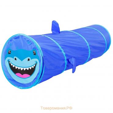 Детский тоннель «Акула», цвет синий