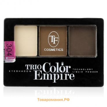 Тени для век TF Trio Color Empire, тон 304 шоколад