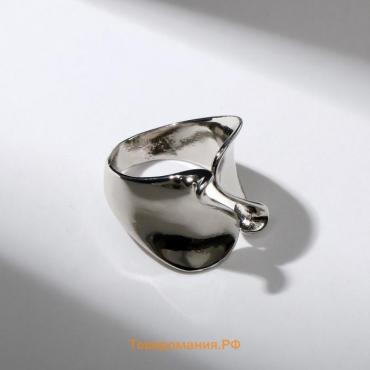 Кольцо "Тренд" фешн, цвет серебро, безразмерное