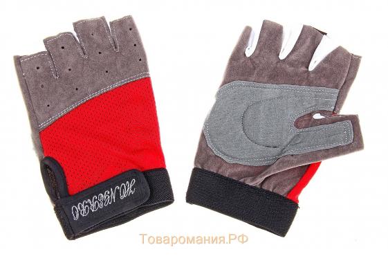 Перчатки спортивные ONLYTOP, р. S, цвет красный