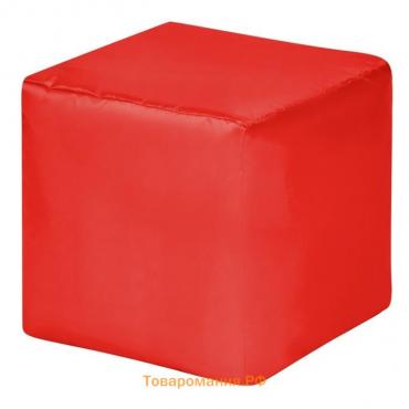 Пуфик «Куб», оксфорд, цвет красный