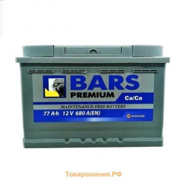 Аккумуляторная батарея BARS Premium 77 Ач 6СТ-77.1 VL, прямая полярность