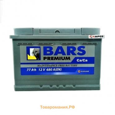 Аккумуляторная батарея BARS Premium 77 Ач 6СТ-77.0 VL, обратная полярность