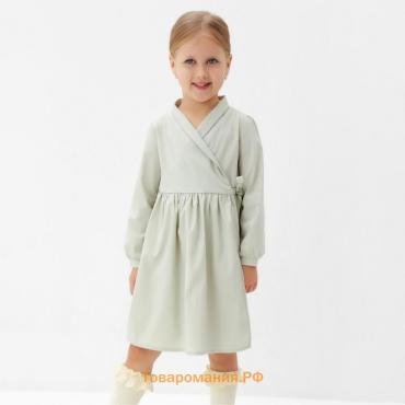 Платье для девочки MINAKU: Cotton collection цвет фисташковый, рост 104 см